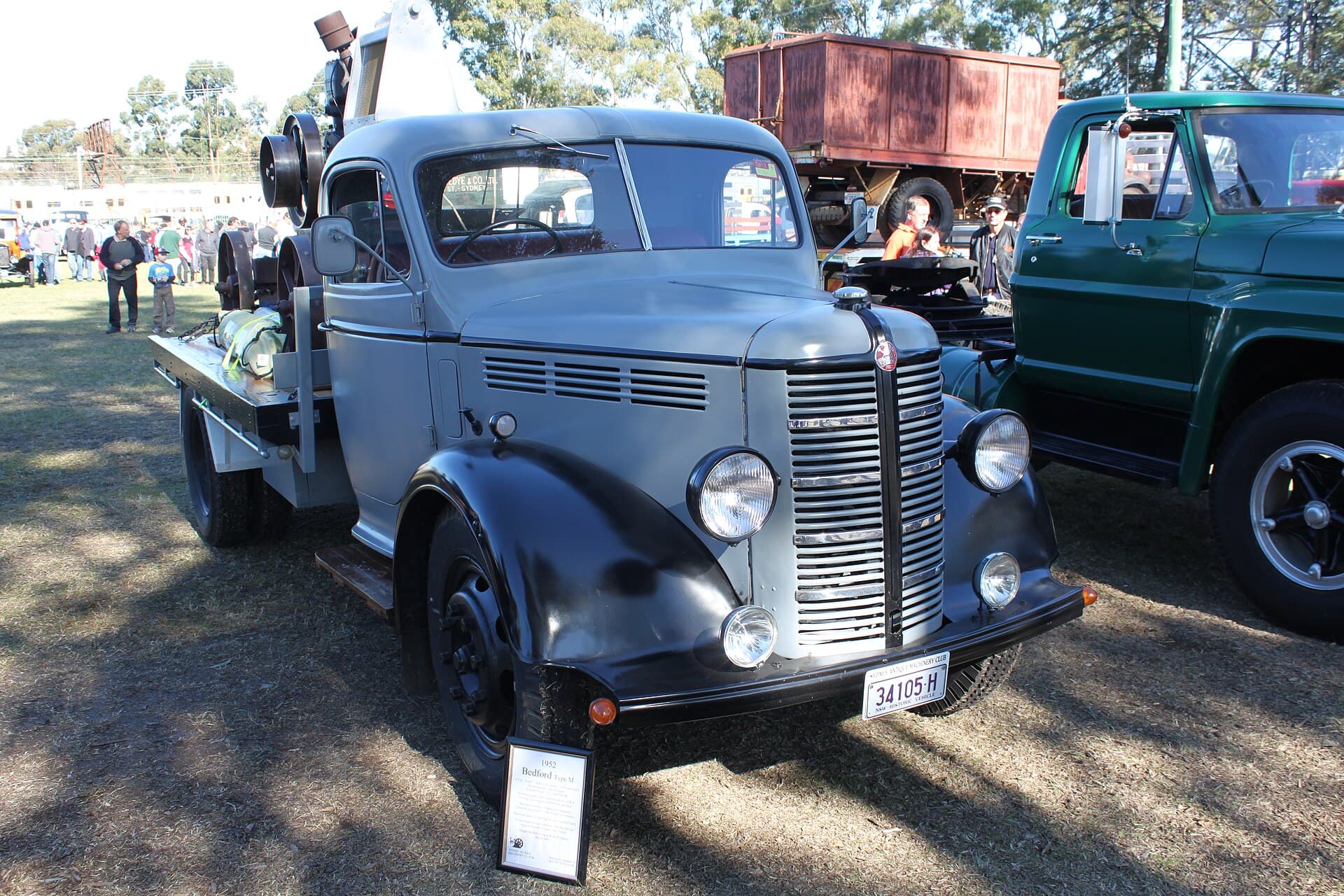 Preserved Bedford M-Series flatbed truck