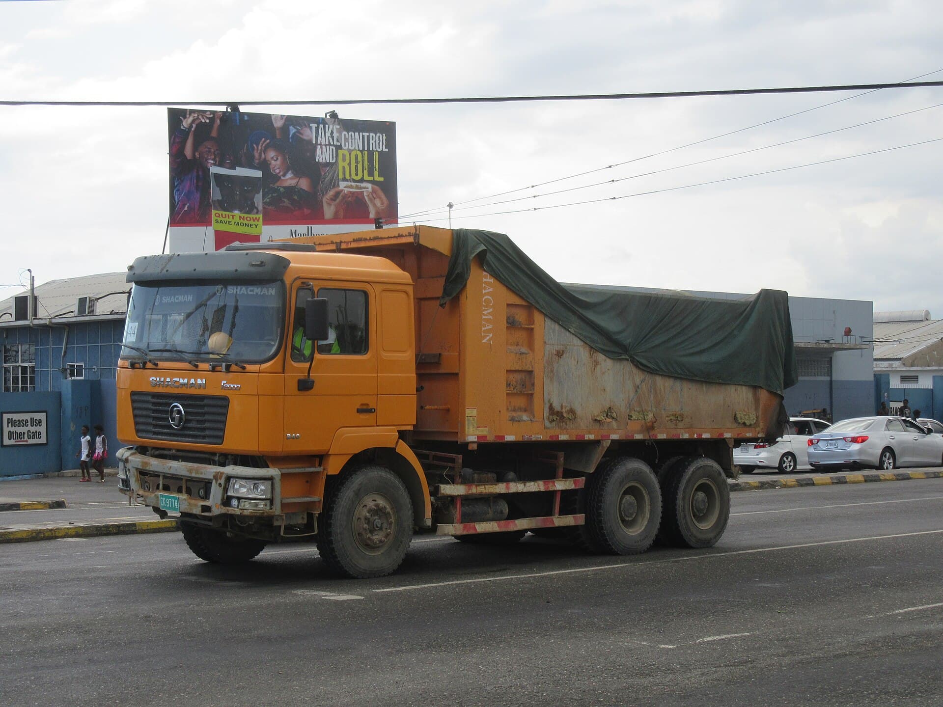 Shacman F2000 dump truck in Jamaica
