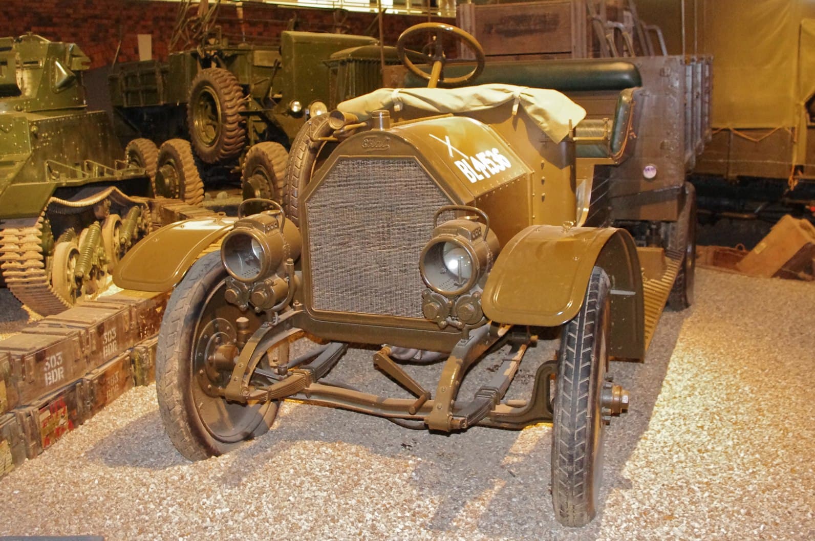 Fiat 15 Ter light truck displayed at the Imperial War Museum, Duxford